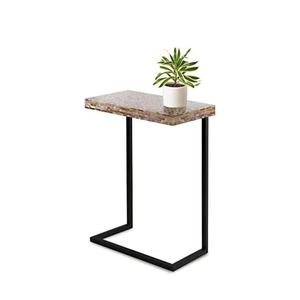 Elegant Rectangular <b>Brown</b> Capiz <b>Table</b> Coastal Style Shell Mosaic Living Room Furniture Modern Minimalist Manufacturer - Product Image 1