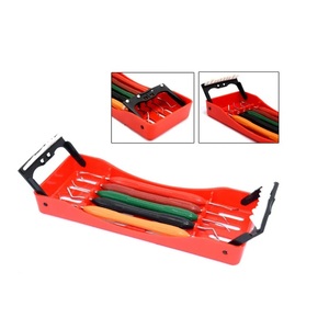 Kit d'instruments manuels pour composites dentaires avec poignée en silicone, cassette de stérilisation, instruments chirurgicaux dentaires restauratifs - Product Image 3