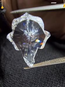 Diamante Cultivado en Laboratorio Ganpati Bapa con Corte Brillante, Forma Creativa de Dios Indio para Joyería, R&K GEMS HK78, Diamantes Rellenos Personalizables - Product Image 4