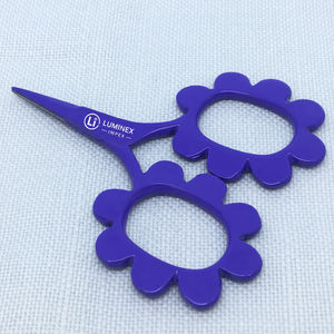 Ciseaux Putford blancs, petits ciseaux mignons pour broderie, mini-ciseaux bicolores circulaires de Degen - Product Image 4