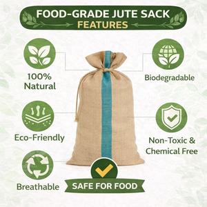 Premium Quality B Twill Jute <b>Bag</b> Durable Eco Friendly Reusable Market Tote <b>Bag</b> for Shopping - Product Image 3