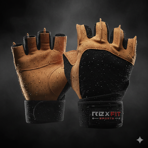 REXFIT SPORTS Gants de musculation avec support de poignet pour l'entraînement et le fitness, tractions, cyclisme, haltères - Product Image 2
