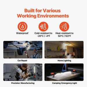 "Auto Repair Tool <b>Rechargeable</b> 1450LM <b>LED</b> <b>Work</b> <b>Light</b> Bar Portable Magnetic 4400mAh Cordless" - Product Image 6