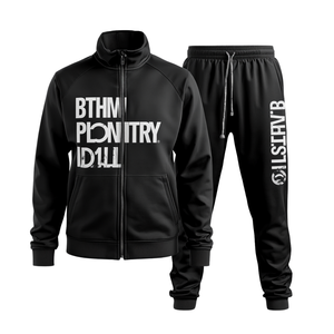 Ensemble de survêtement pour homme en coton 100% avec fermeture éclair - Product Image 4