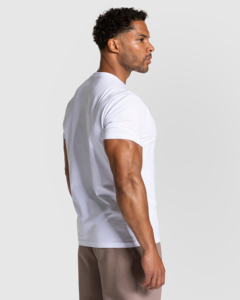 T-shirts de sport pour homme, coupe slim, séchage rapide, respirants, logo personnalisé, 180 g/m², course en plein air, décontractés. - Product Image 2