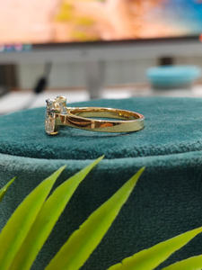 Anillo Toi et Moi de Corte Ovalado y Princesa Real, Diseño Elegante de Doble Piedra, Simboliza la Perfección para Compromisos o Momentos Especiales - Product Image 3