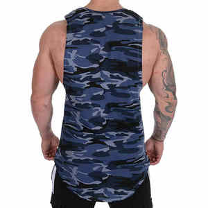 Summer Men Muscle <b>Stringer</b> <b>Vest</b> Cotton Tight Ribbed Gym Tank Top Custom Logo Blank Men's Sleeveless T-Shirt - Product Image 6