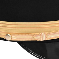 Casquette de Fatigue des Grands Chevaliers Templiers avec Métal Doré et Tresse, Régalia Maçonnique, Chapeau de Commanderie Cérémonielle, Qualité Supérieure