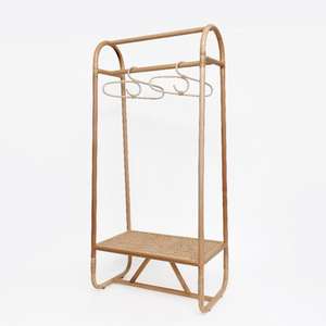 Organisateur de chambre à coucher en rotin, porte-vêtements de grande qualité, étagères à vêtements en cannage, vente en gros - Product Image 2