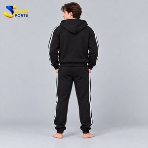 Durable Men Double Layer Tracksuit <b>Crafted</b> with Soft Material Offers Comfortable Fit Warm Feel Men Double Layer Tracksuit <b>Set</b> - Product Image 6