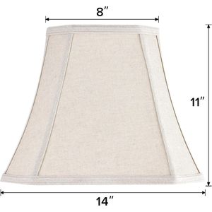 Paralume Vintage a Forma di Ragno in Tessuto Beige Medio con Angoli Tagliati per Lampade da Tavolo e da Terra, Stile Elegante e Vintage - Product Image 3