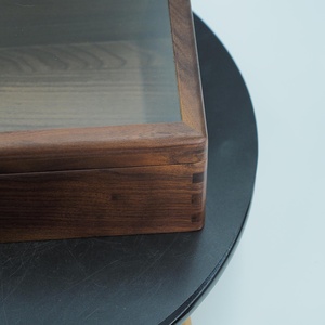 Boîte de rangement en bois avec couvercle coulissant en verre, boîte de présentation de luxe transparente pour les vendeurs FBA et les propriétaires de magasins - Product Image 2