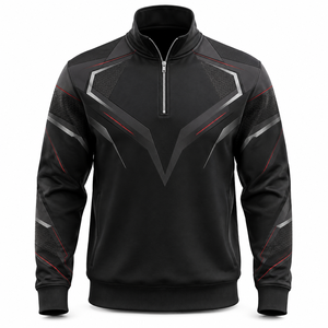 Fabricante de Sudaderas Personalizadas al por Mayor con Cierre de Cremallera por la Mitad |   Sudadera con Cierre de Cremallera OEM ODM |   Algodón Premium con Logotipo Personalizado de Marca Privada - Product Image 1