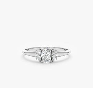 Bague de fiançailles vintage à taille ovale, cultivée en laboratoire, plaquée or, haute pureté, certifiée IGI, pour femme, cadeau d'anniversaire de mariage, OEM ODM - Product Image 2