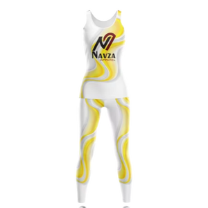 Ensemble de yoga à taille haute élastique avec tissu de 240 g - Product Image 1