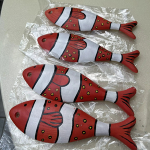 Premium Handmade Wooden Fish Decor Vietnam Natural Wood Fish Sculpture Home Decoration Export Quality - Product Image 1