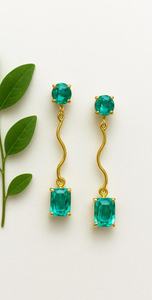 Pendientes Colgantes de Rubí Natural, Plata de Ley 925, Chapados en Oro de 14K, Joyería Multicolor, Regalo - Product Image 4