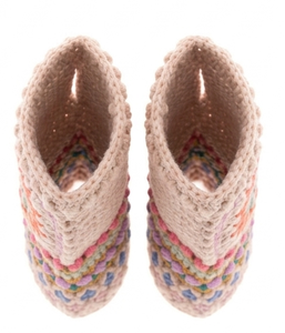 Handmade Crochet Fingerless <b>Wool</b> <b>Gloves</b> Striped Multicolor Wrist Warmers Knit Arm Warmers Winter Fashion Accessories Women Best - Product Image 1