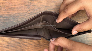 Portefeuilles en cuir de vachette véritable vintage pour hommes Organisateur Porte-cartes Style décontracté tendance Portefeuille court en cuir de vachette Pochette - Product Image 6