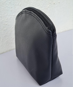 Elegante Bolsa de Cosméticos de Viaje Casual, Bolsa de Maquillaje de Cuero PU con Cierre de Cremallera y Bolsillo Interior con Cremallera, Alta Calidad y Duradera - Product Image 4