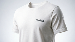 T-shirt en coton blanc pour homme, manches courtes, col rond, coupe classique, logo brodé sur le devant, tissu jersey décontracté, 320g - Product Image 2