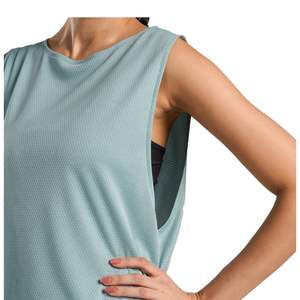 Camiseta Deportiva sin Mangas de Malla para Mujer, Transpirable, para Gimnasio, Fitness, Entrenamiento, Yoga, Ropa Deportiva, OEM, ODM, Venta al Por Mayor - Product Image 2