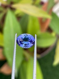 Tanzanita natural de corte ovalado, azul violeta, piedra preciosa suelta para anillo, colgante, fabricación de joyería fina - Product Image 3