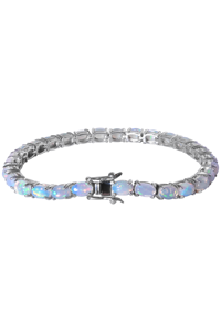 <b>Opal</b> <b>Bracelet</b> in 92.5 Sterling Silver KLSB-20401 - Product Image 4