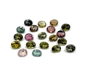 พลอยทัวร์มาลีนธรรมชาติทรงรีขนาด 4*5 มม. พลอยทัวร์มาลีนเจียระไนสำหรับทำเครื่องประดับ ได้รับการรับรองจาก IGI - Product Image 2