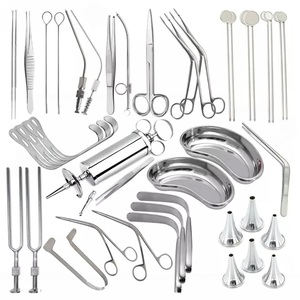 Ensemble d'examen ORL de 39 pièces pour l'inspection du visage, des oreilles, du nez, de la gorge et des instruments ORL avec ciseaux, forceps, spéculums et rétracteurs - Product Image 2