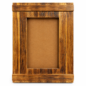 Marco de Fotos de Madera Natural con Vetas Marrones Claras Rústicas y Borde Ancho a la Inglesa, Decoración para el Hogar, Proveedor Mayorista - Product Image 5