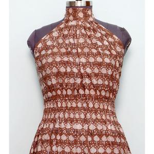 Vestido Maxi de Algodón con Estampado Floral Bohemio Hecho a Mano para Mujer, Vestido Casual de Verano, Midi sin Mangas, Personalizable, Vestido Suave para Boda o Novia - Product Image 3