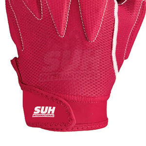Nouveaux gants de football américain en cuir, style moderne, faible MOQ, usage professionnel, légers, haute qualité, sangle de poignet réglable - Product Image 4