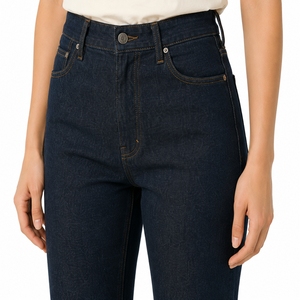 Pantalones Vaqueros de Mezclilla Personalizados para Mujer, Pierna Ancha, Algodón, OEM, ODM, Proveedor Mayorista, Fábrica, Colección Premium, Diseño Personalizado, Impresión - Product Image 4