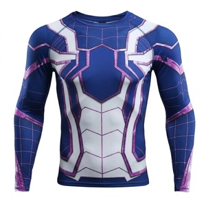 เสื้อยืดรัดรูปแห้งเร็วสำหรับผู้ชาย เสื้อรัชการ์ดสำหรับออกกำลังกาย ฟิตเนส วิ่ง ยิม เวิร์คเอาท์ ชุดกีฬา - Product Image 2
