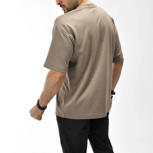 Venta de Fábrica OEM/ODM, Camiseta Deportiva de Cuello Redondo, Color Personalizado, Corte Holgado Regular, 100% Algodón, Transpirable, Ecológica, de Alta Calidad - Product Image 5