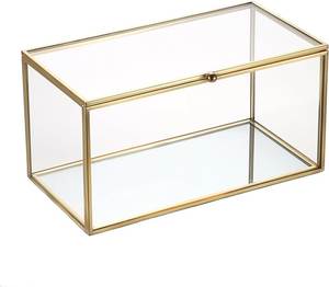 Customized Glass Storage <b>Box</b> With Metal Frame For Jewelry Organizers And Gift Use - Product Image 6