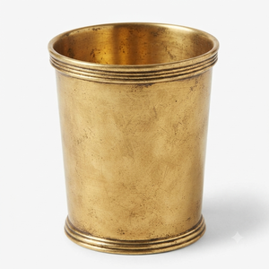 Gold Plated Metal Mug Vintage Design Solid Color Gift Drinkware Julep Cup Handmade Barware Barware Cocktail Glasses - Product Image 5