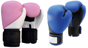 Gants de kick-boxing antidérapants en soie rouge et argentée, à doigts entiers, avec fermeture auto-agrippante, personnalisables, équipement d'arts martiaux pour adultes - Product Image 6