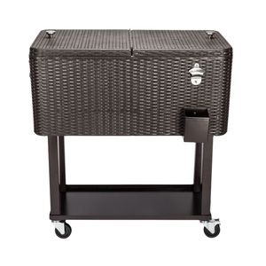 Carrello Frigo Portatile da Esterno 80QT con Ripiano per Patio o Picnic - Product Image 2