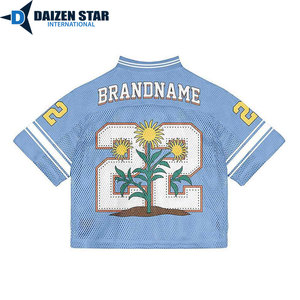 Maillot en maille personnalisé avec nom d'équipe et nom de joueur, 100% polyester respirant, séchage rapide, antibactérien, anti-UV, manches courtes, toutes tailles - Product Image 2