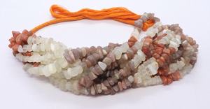 Perles de pierre de lune naturelle AAA, forme irrégulière, lisses, 6-6,5 mm, perles de pierre de lune en forme de nuget, 13 pouces, pour la fabrication de bijoux - Product Image 4