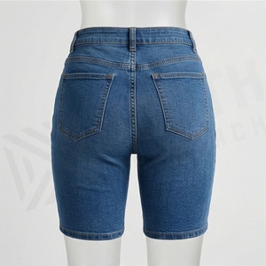 กางเกงขาสั้นเซ็กซี่สำหรับฤดูร้อนสำหรับผู้หญิง เอวต่ำ ผ้ายีนส์ยืด ทรงฮอตแพนท์ สวมใส่สบาย กระชับรูปร่าง สีสันปรับแต่งได้ เหมาะสำหรับชุดเที่ยวคลับ - Product Image 2