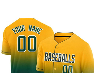 Maillot de baseball personnalisé en gros, fabriqué en usine, avec impression de logo, meilleur design, uniforme sportif rayé à boutons pour hommes - Product Image 2