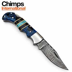 Nouveau stock de couteaux pliants de haute qualité pour la chasse et le camping en plein air avec manche en résine, vente en gros de couteaux tactiques de survie en plein air - Product Image 4