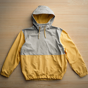 Veste coupe-vent à capuche de haute qualité avec fermeture éclair, 100% nylon et élasthanne, imperméable, pour hommes, coupe-vent unisexe pour l'extérieur - Product Image 4