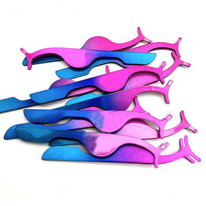 Pince à épiler professionnelle en acier inoxydable pour sourcils, recourbe-cils de précision, applicateur pour extensions de cils, emballée en gros - Product Image 5