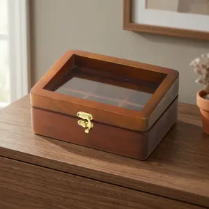 Boîte à épices en bois de qualité supérieure avec cuillère, boîte à masala multi-compartiments, Namak Dani, organisateur d'épices de cuisine, récipient de rangement - Product Image 6