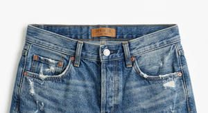 Shorts de Mezclilla Azul Deslavado con Bajo Deshilachado, Cintura Media, Estilo Sexy Vintage Casual para Mujer, Ropa de Verano para Vacaciones y Fiestas - Product Image 5