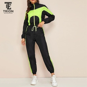 <b>Women</b> <b>Windbreaker</b> Tracksuit Lightweight Training Set Breathable Fabric Jacket and Pants Comfortable Fit Wear - Product Image 1